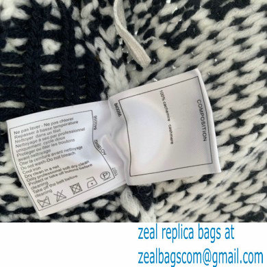 chanel logo printed cashmere cardigan 2022