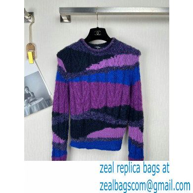 chanel multicolor sequins cashmere sweater 2022