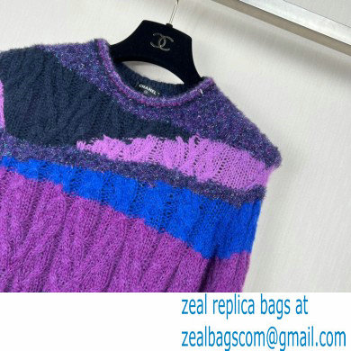 chanel multicolor sequins cashmere sweater 2022