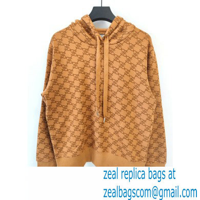 fendi logo printed sweatshirt apricot 2022