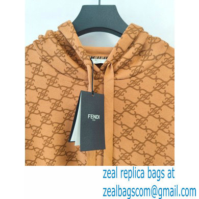 fendi logo printed sweatshirt apricot 2022 - Click Image to Close