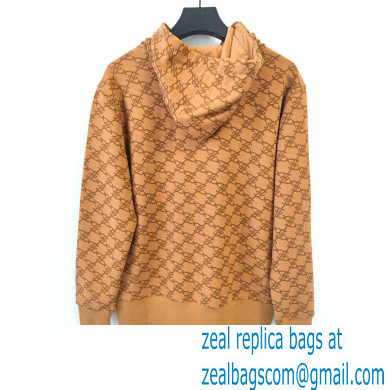 fendi logo printed sweatshirt apricot 2022