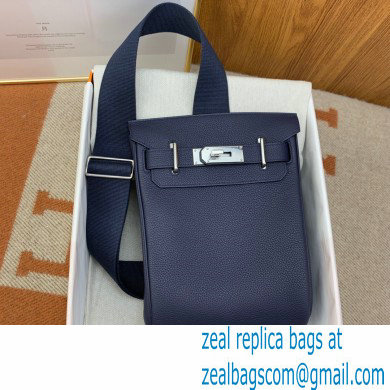 hermes Hac a Dos GM backpack navy blue in togo leather 2022