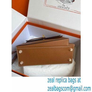 hermes The Kelly En Desordre In tan Epsom Leather With Gold Hardware - Click Image to Close