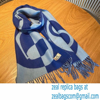 hermes casaque charms muffler blue 2022 - Click Image to Close