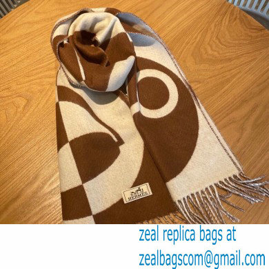 hermes casaque charms muffler coffee 2022 - Click Image to Close
