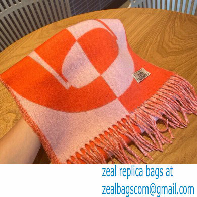 hermes casaque charms muffler red 2022