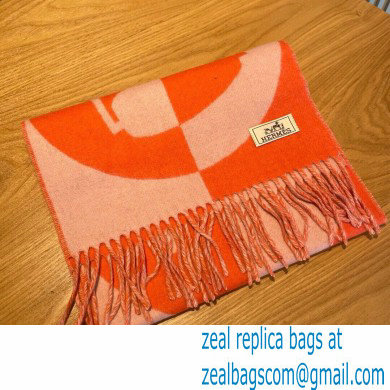 hermes casaque charms muffler red 2022