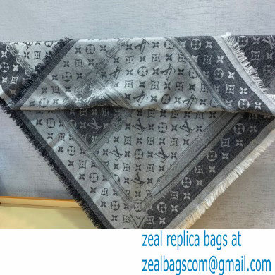 louis vuitton Denim Confidential Monogram Shawl gray M76692 2022 - Click Image to Close