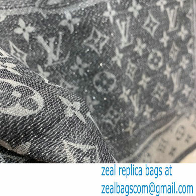 louis vuitton Denim Confidential Monogram Shawl gray M76692 2022