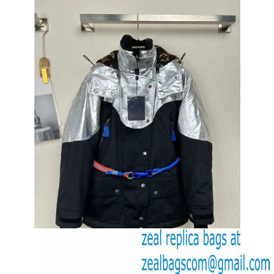louis vuitton Electric Accent Ski Jacket black 2022
