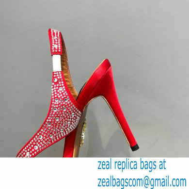 Aquazzura Heel 10.5cm Izzy Plexi Sandals Red 2023