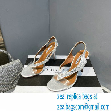 Aquazzura Heel 10.5cm Izzy Plexi Sandals White 2023