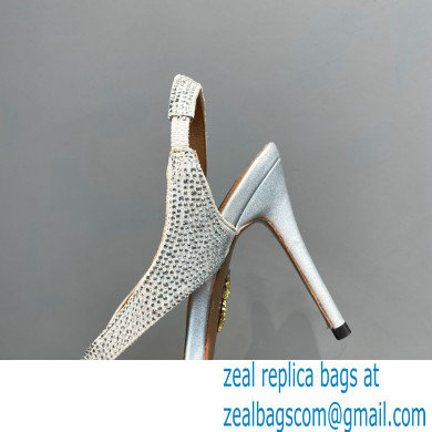 Aquazzura Heel 10.5cm Izzy Plexi Sandals White 2023