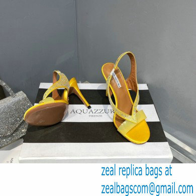 Aquazzura Heel 10.5cm Izzy Plexi Sandals Yellow 2023