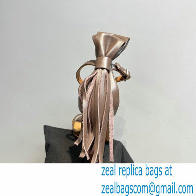Aquazzura Heel 9.5cm Whip-It Fringe Leather Sandals Coffee 2023 - Click Image to Close