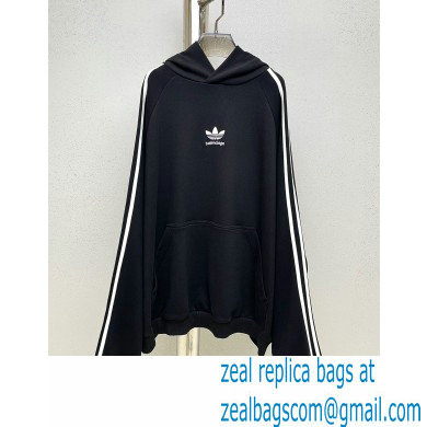 Balenciaga / Adidas Hoodie Large Fit in black 2023 - Click Image to Close