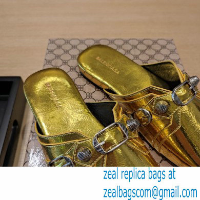 Balenciaga Heel 2.5cm Cosy Cagole Mules Gold 2023