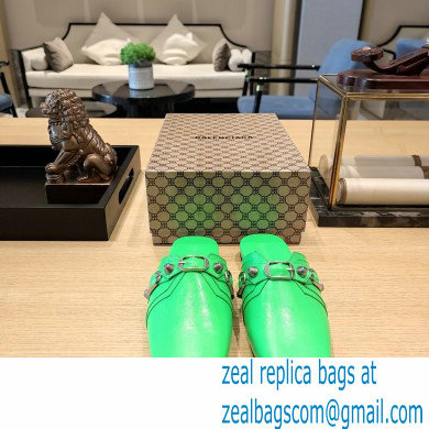Balenciaga Heel 2.5cm Cosy Cagole Mules Green 2023