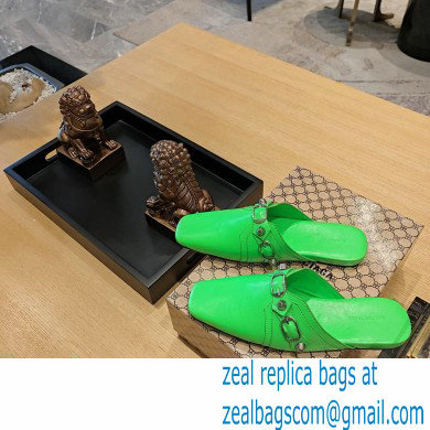 Balenciaga Heel 2.5cm Cosy Cagole Mules Green 2023