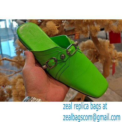 Balenciaga Heel 2.5cm Cosy Cagole Mules Green 2023