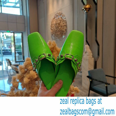 Balenciaga Heel 2.5cm Cosy Cagole Mules Green 2023