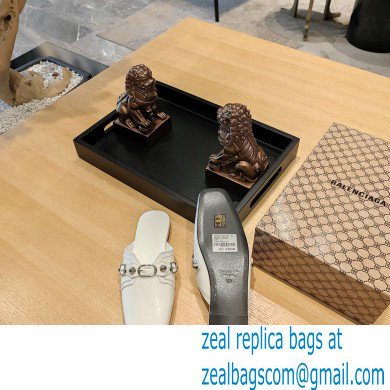 Balenciaga Heel 2.5cm Cosy Cagole Mules White 2023