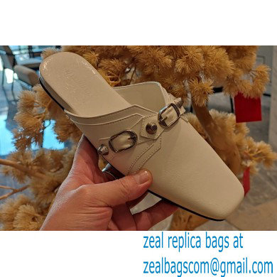 Balenciaga Heel 2.5cm Cosy Cagole Mules White 2023