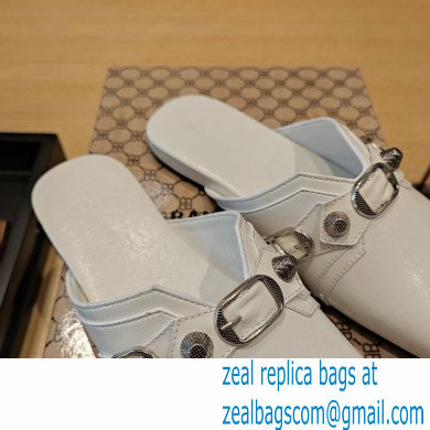 Balenciaga Heel 2.5cm Cosy Cagole Mules White 2023