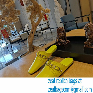 Balenciaga Heel 2.5cm Cosy Cagole Mules Yellow 2023