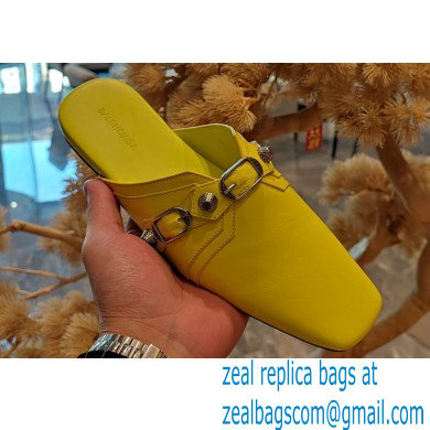 Balenciaga Heel 2.5cm Cosy Cagole Mules Yellow 2023