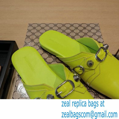 Balenciaga Heel 2.5cm Cosy Cagole Mules Yellow 2023 - Click Image to Close