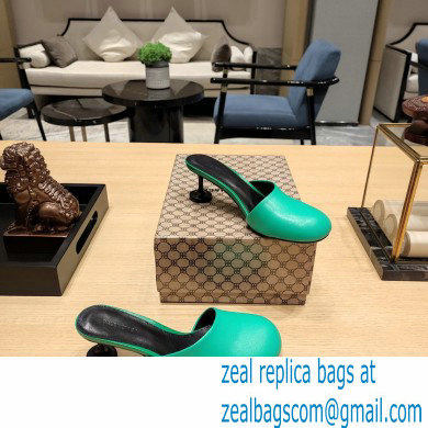 Balenciaga Heel 4.5cm Round toe Mules Green 2023