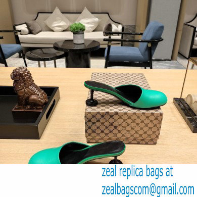 Balenciaga Heel 4.5cm Round toe Mules Green 2023 - Click Image to Close