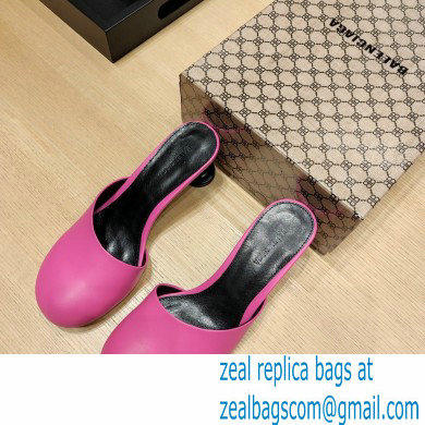 Balenciaga Heel 4.5cm Round toe Mules Pink 2023