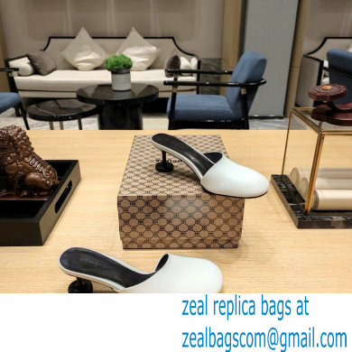 Balenciaga Heel 4.5cm Round toe Mules White 2023