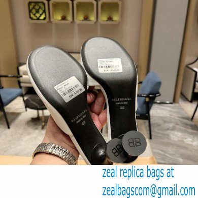 Balenciaga Heel 4.5cm Round toe Mules White 2023