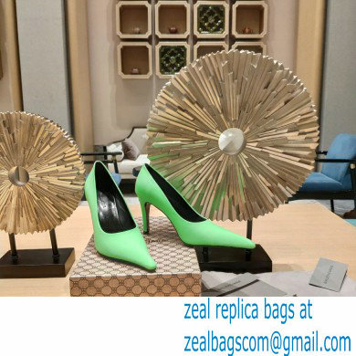 Balenciaga Heel 9cm Back BB Pumps Green 2023