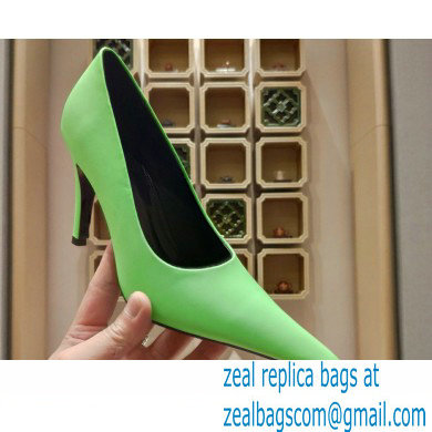 Balenciaga Heel 9cm Back BB Pumps Green 2023