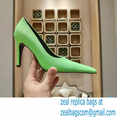 Balenciaga Heel 9cm Back BB Pumps Green 2023