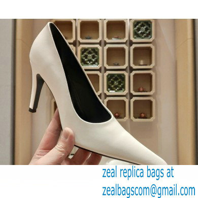 Balenciaga Heel 9cm Back BB Pumps White 2023