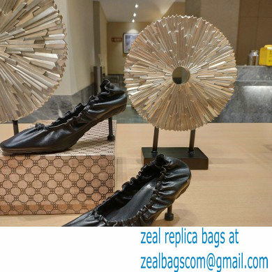 Balenciaga Heel Scrunch Knife leather Pumps Black 2023