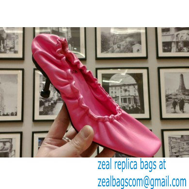 Balenciaga Heel Scrunch Knife leather Pumps Pink 2023