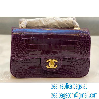 Chanel Classic Flap Small Bag 1116 In Alligator 02 2023