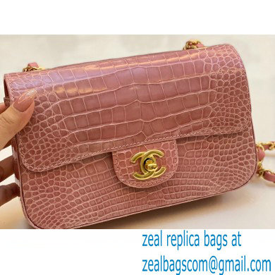 Chanel Classic Flap Small Bag 1116 In Alligator 03 2023