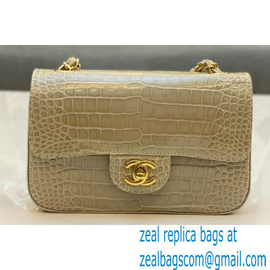 Chanel Classic Flap Small Bag 1116 In Alligator 05 2023