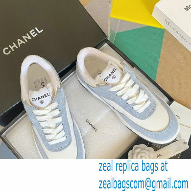 Chanel Logo Sneakers Suede Calfskin 04 2023