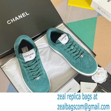 Chanel Logo Sneakers Suede Calfskin 09 2023