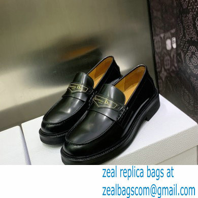 Dior Black Brushed Calfskin boy loafer 2023