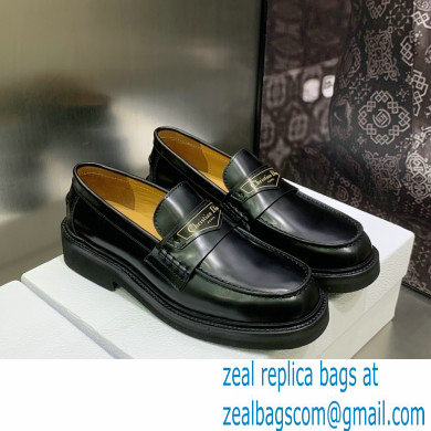 Dior Black Brushed Calfskin boy loafer 2023 - Click Image to Close